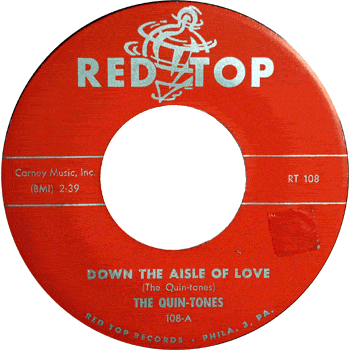 Quintones - Down The Isle Of Love Red Top Red