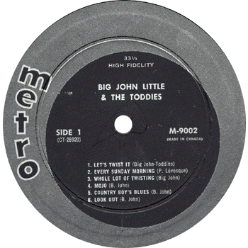 Big John Little - Twist LP Label 1
