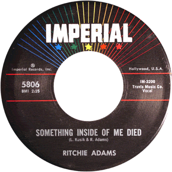 Ritchie Adams - Something Inside Me Dies Imperial