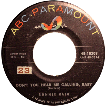 Ronnie Haig - Don't You Hear Me Calling Baby ABC Stock