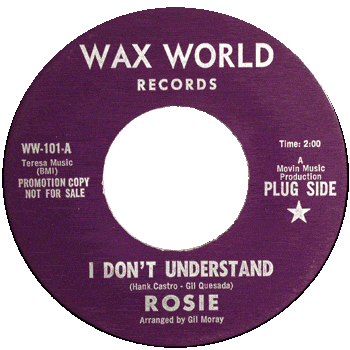 Rosie And The Originals - I Don't Understand Wax World Promo 