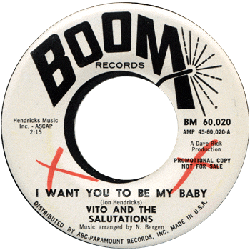 Vito And The Salutations - I Want You To Be My Baby