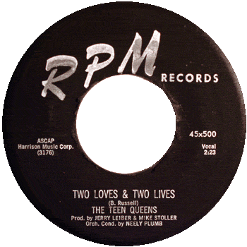 Teen Queens - Two Loves And Two Lives Black 45