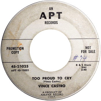 Vince Castro - Too Proud To Cry Apt Promo 2