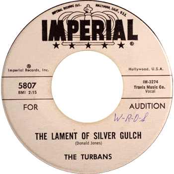 Turbans - Lament Of Silver Gultch Imperial Promo