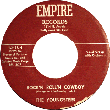 Youngsters - Rock And Roll Cowboy 45