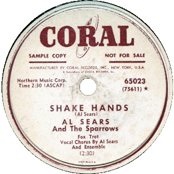 Al Sear Sparrows Shake Hands Coral 78